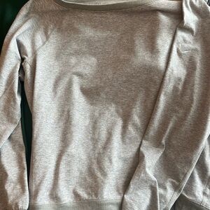 Nike Off-the-Shoulder Gray Sweater